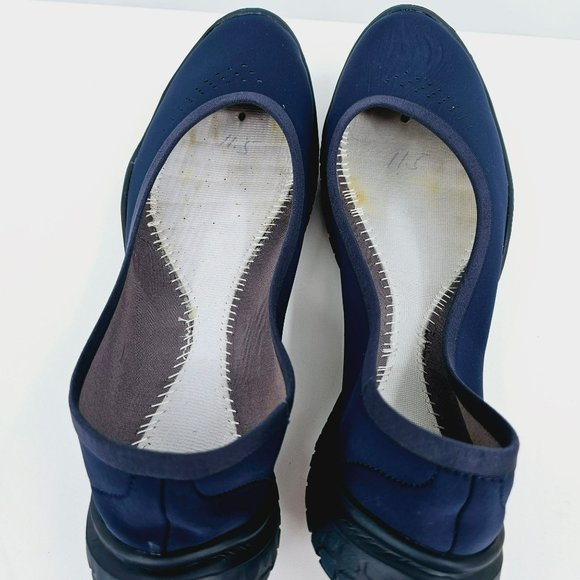 LISSOM Flytes 11.5 Ballet Flats Navy Slip On Comfort Lightweight Stretchy Casual - Picture 4 of 15